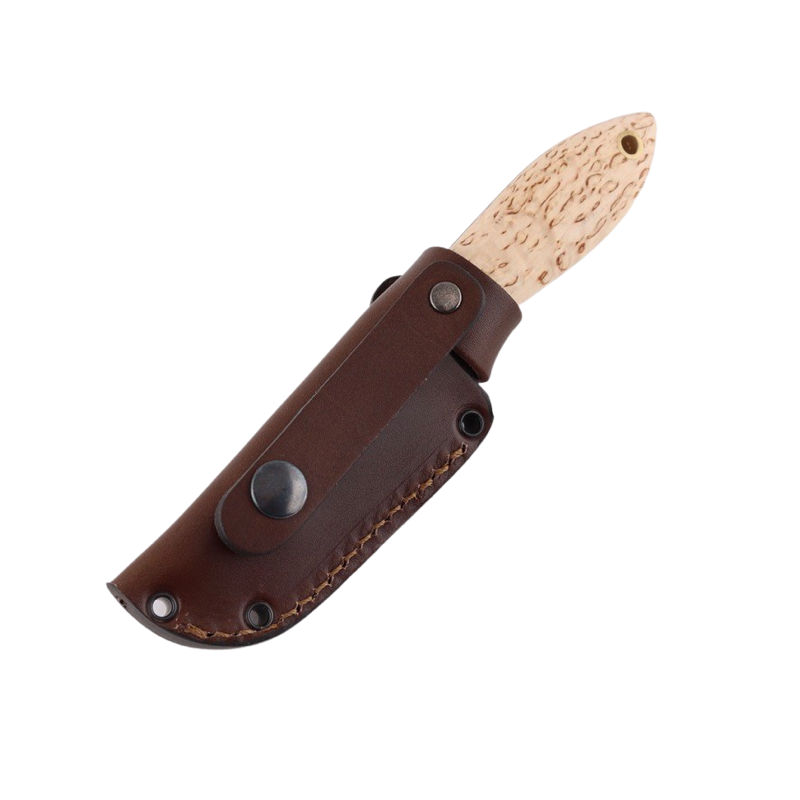 Avispa S - Kniv - Joker med skæfte i Curly birch / Birkeknude