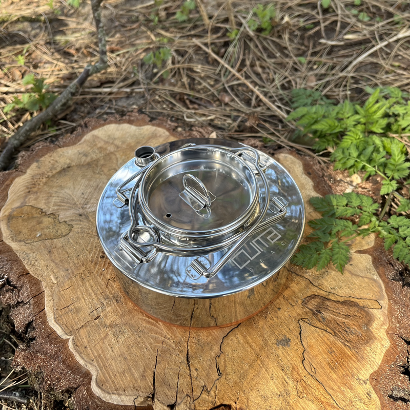 Feuerkessel aus rostfreiem Stahl - 0,9 Liter und 1,5 Liter - Cuma Gear Kettle