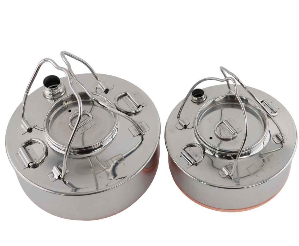 Bålkedel i rustfri stål - 0,9 liter og 1,5 liter - Cuma Gear Kettle