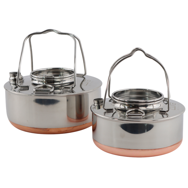 Bålkedel i rustfri stål - 0,9 liter og 1,5 liter - Cuma Gear Kettle