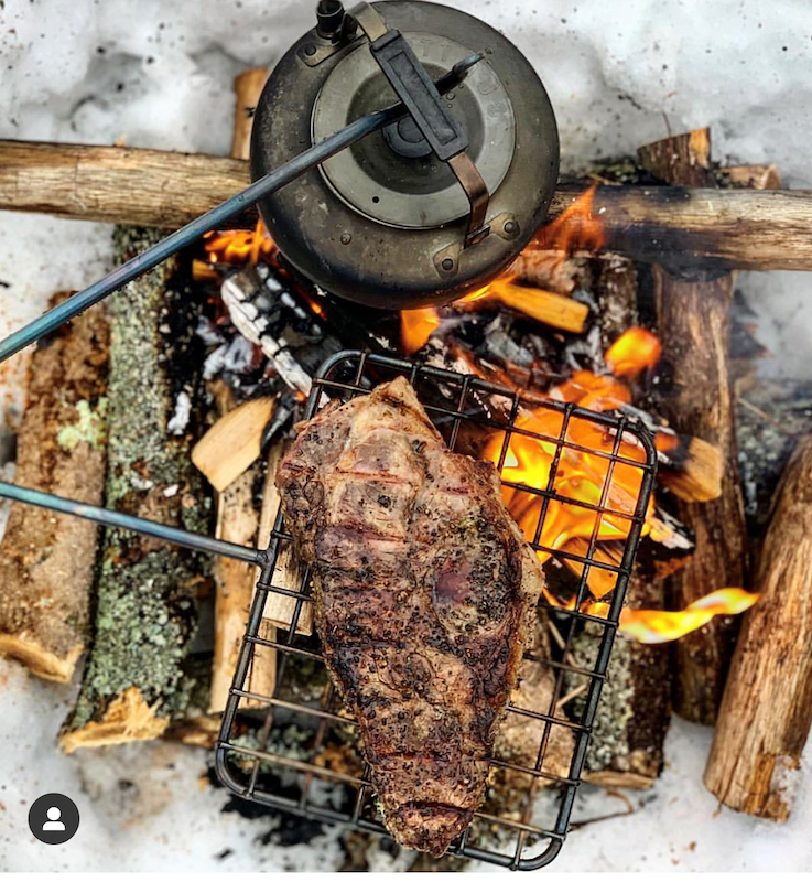 Bushcraft fire anchor lille håndlavet