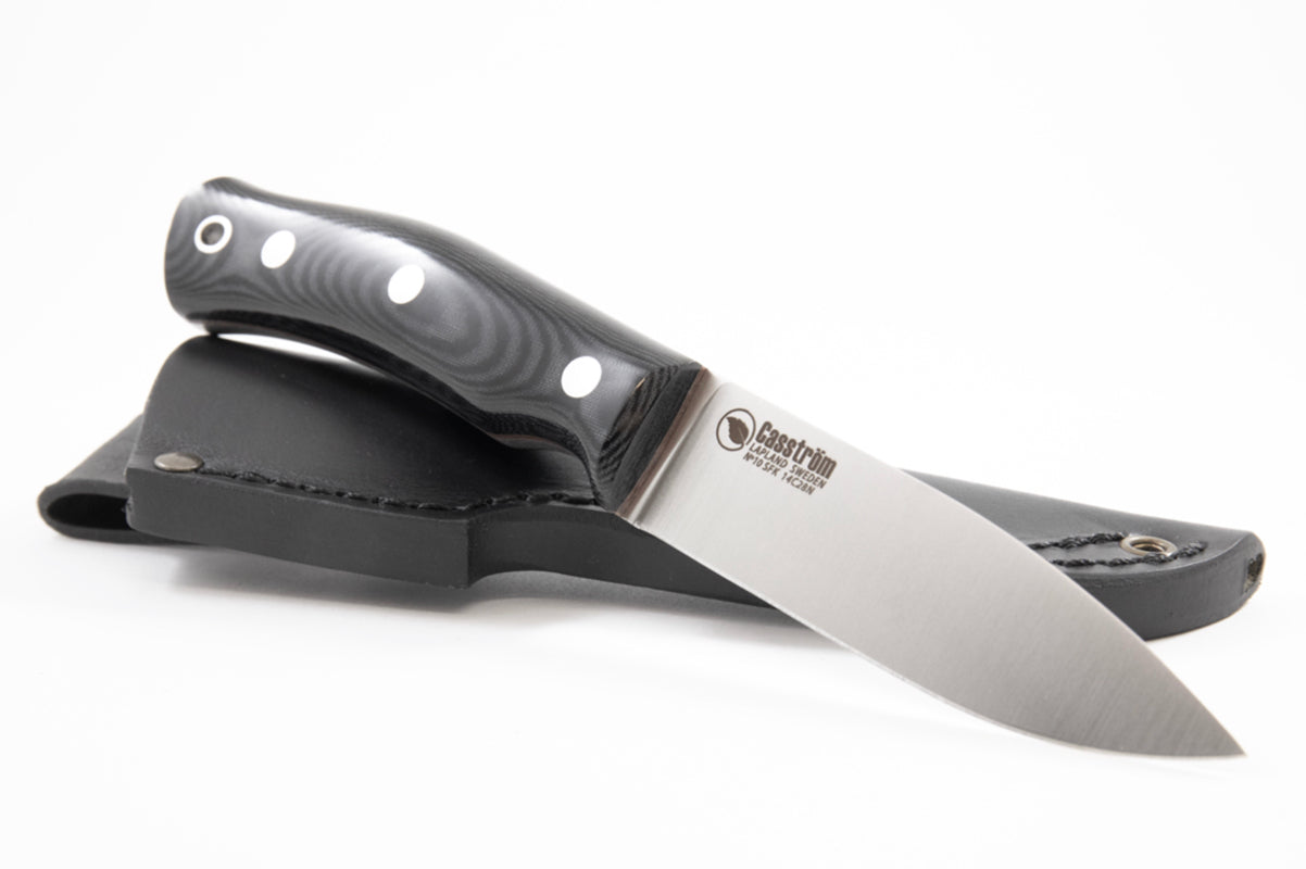 Casström No.10 Swedish Forest Knife - Flat Grind - Rustfrit Stål