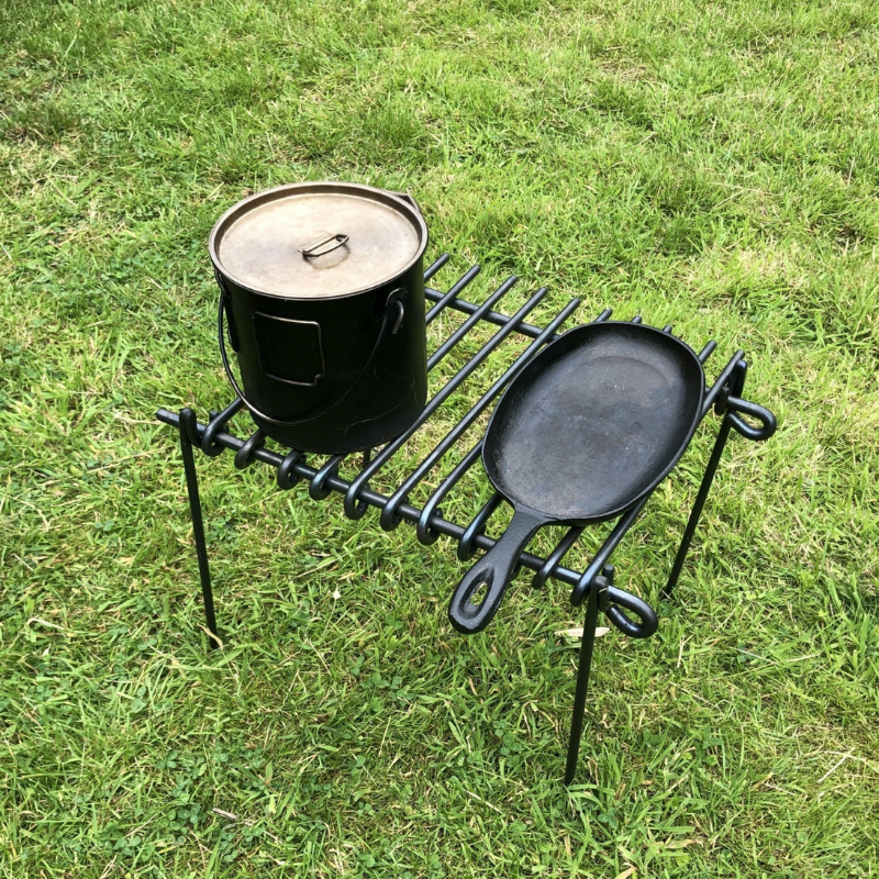 Cowboy grill bålgrill bushcraft håndsmedet