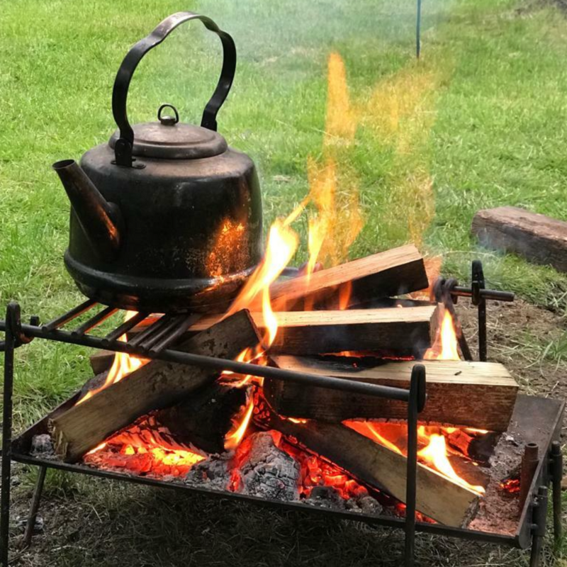 Cowboy grill bålgrill bushcraft håndsmedet