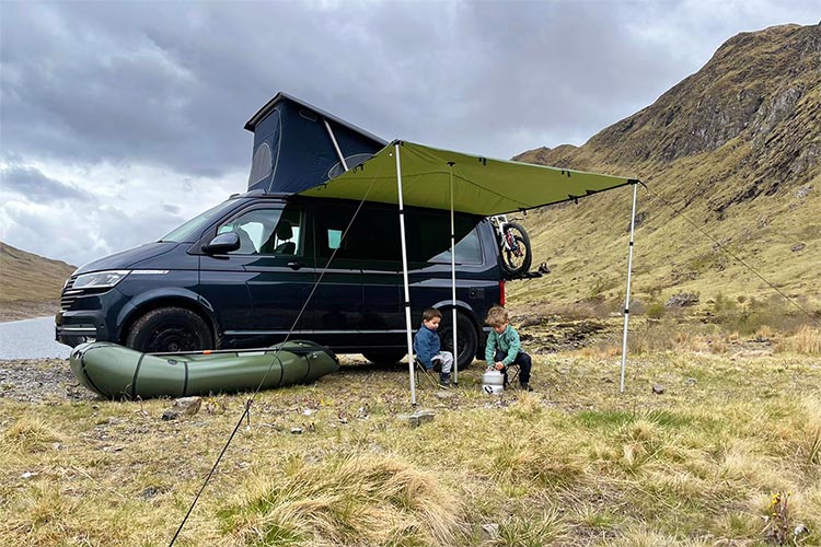 tarp für wohnmobil Campervan - DD Hammocks ITIWIT SUP-Handpumpe Triple-Action (bis steampunk cosplay color:Black-Red