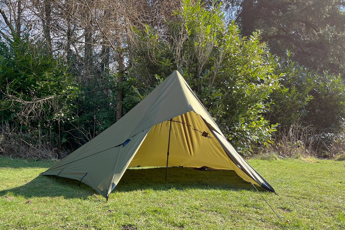 DD Hammocks Recycled Tarp 3. Tarp på 3 x 2,9 m. Tipi telt.