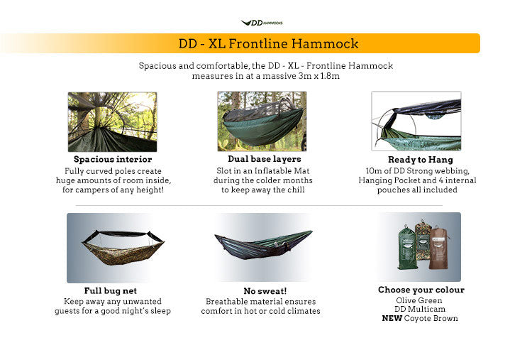 DD Hammocks XL Frontline hængekøje