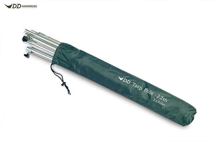 DD Hammocks Tarp Pole aluminiumsstænger til tarp og telt med opbevaringspose