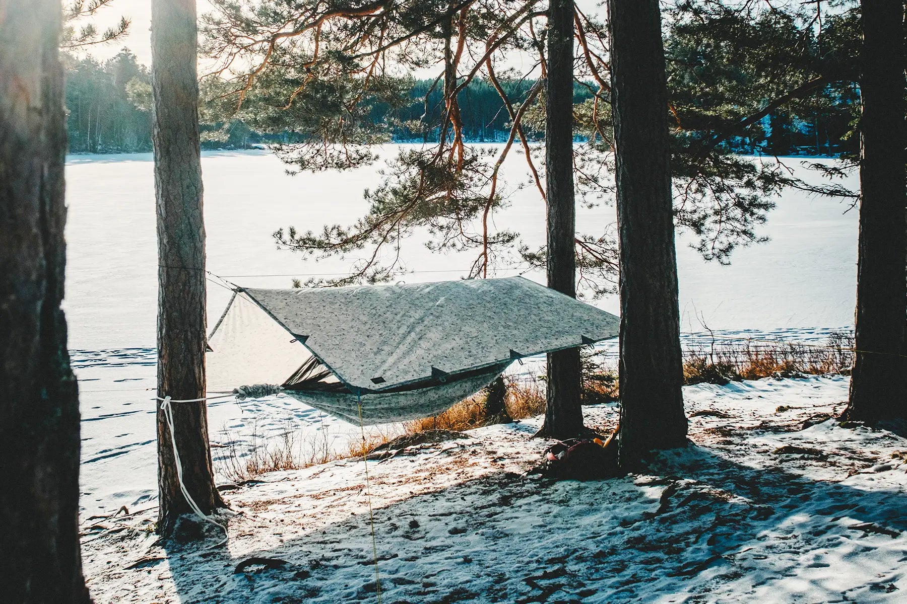 Tarp 3 x 3 meter - Winter MultiCam - DD Hammocks