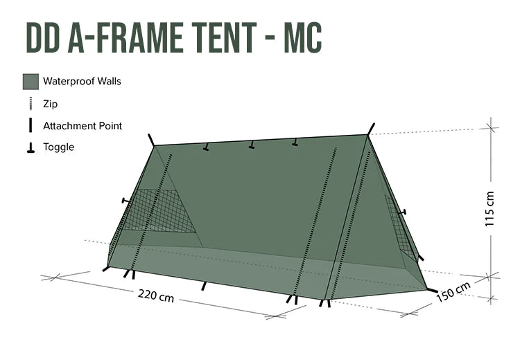 A-Frame telt multicam fra DD Hammocks