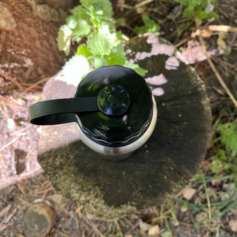 Drikkedunk rustfrit stål 1 liter varmedunk bushcraft
