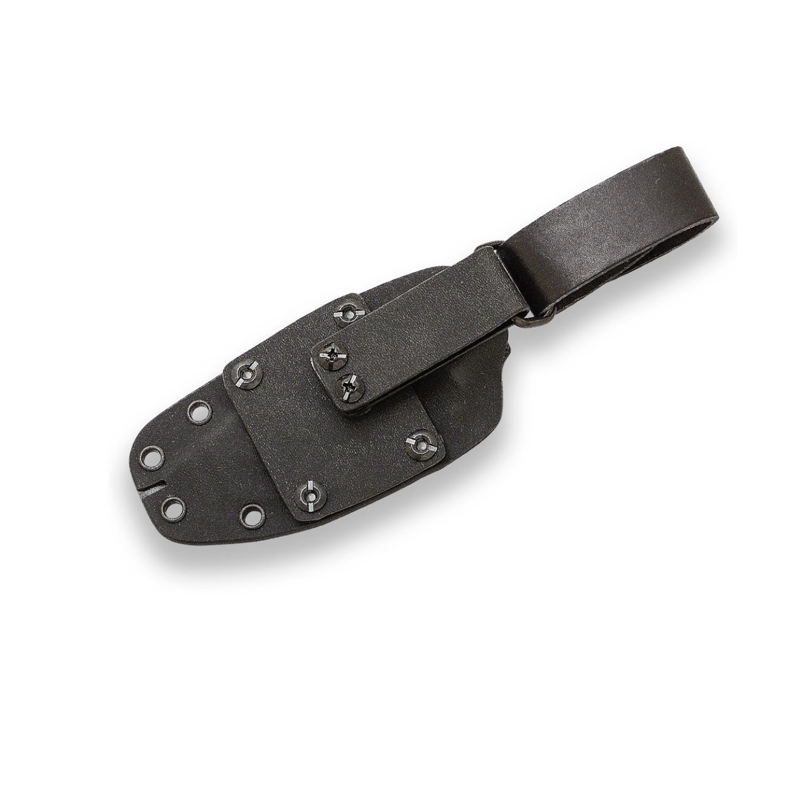 Erizo TS2 Outdoor Kniv - Sort Canvas Micarta med Kydex Skede - Joker Knife
