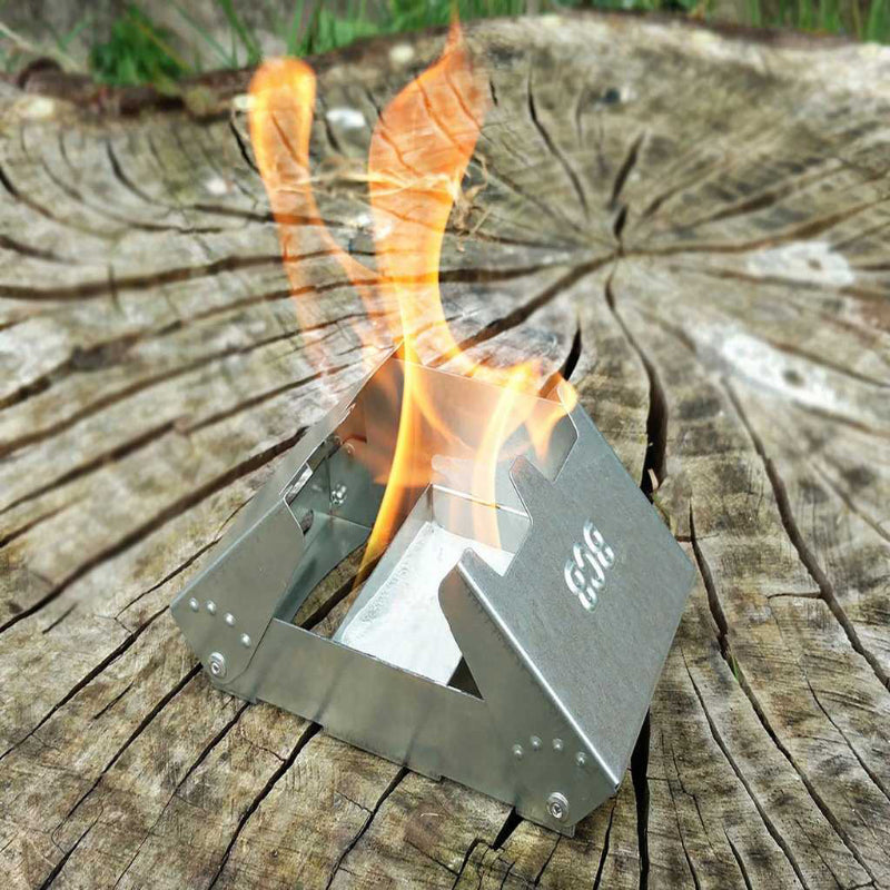 Fire Dragon pocket stove I rustfri stål
