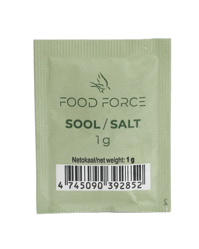 saltbrev i portionsstørrelse fra Food Force