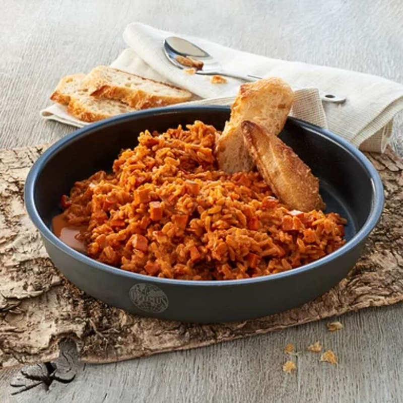 Kylling Tikka Masala med Ris - Trek'n Eat - Glutenfri -Frysetørret mad til friluftsliv og hjemmeberedskab
