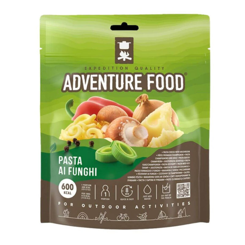 pasta med svaje og ost frysetørret mad fra adventure food