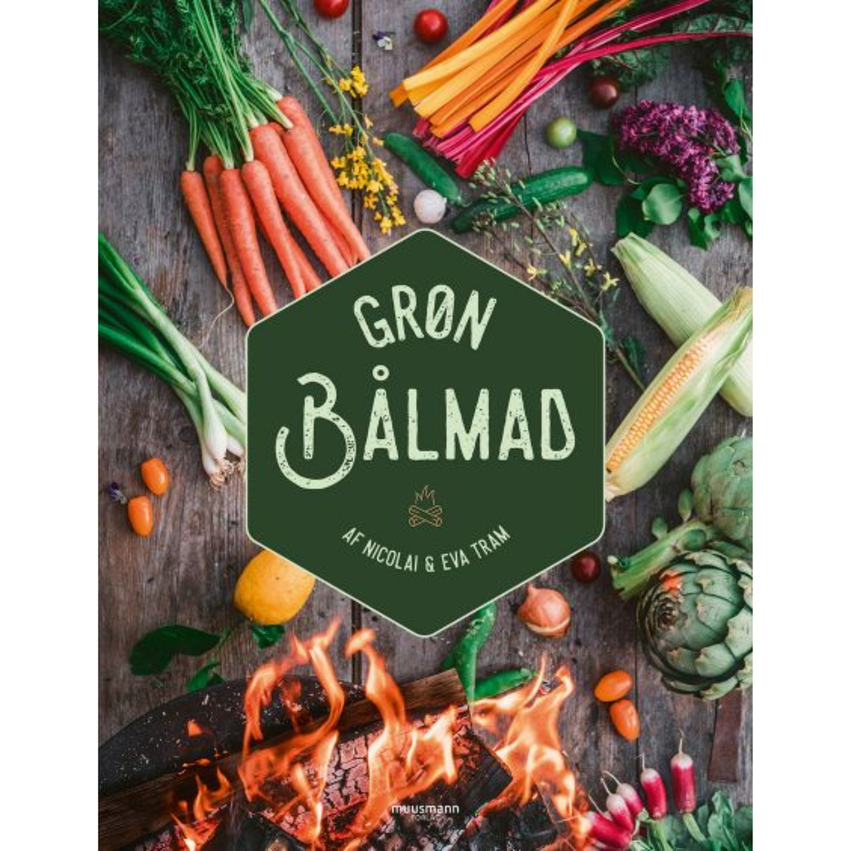 grøn bålmad - kogebog med vegetarisk mad over bål