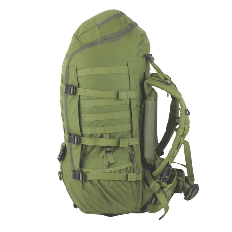 Karrimor SF Odin 75 Mission Pack olive green side med MOLLE og PLCE