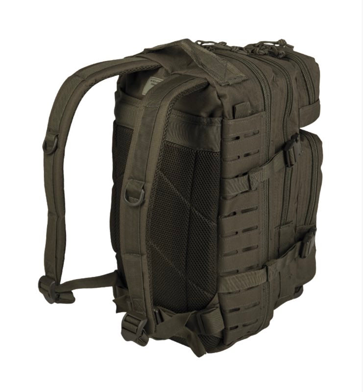 Mil-Tec Rygsæk US Assault Pack Small Laser Cut Olive 20 liter