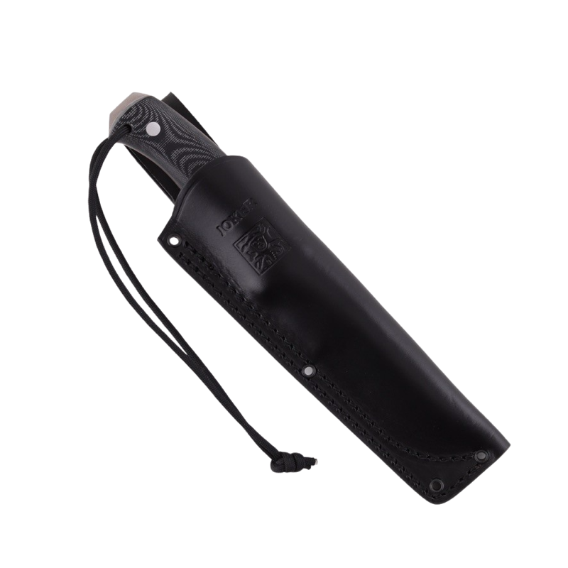 Nomad med skæfte Sort Micarta - Joker - Bushcraft og Survival kniv