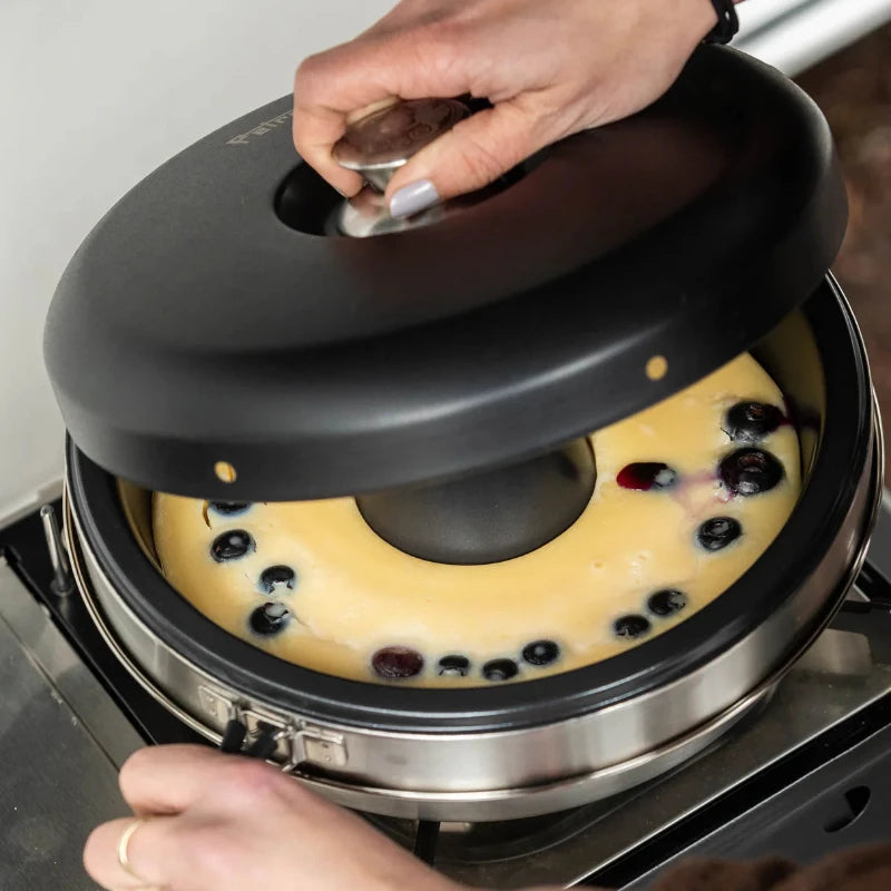 Dimego camping ovn fra Petromax sikrer jævn varmefordeling