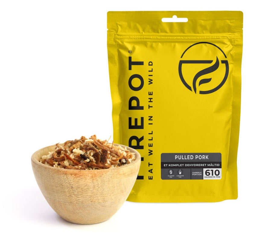 pulled pork frysetørret mad Firepot