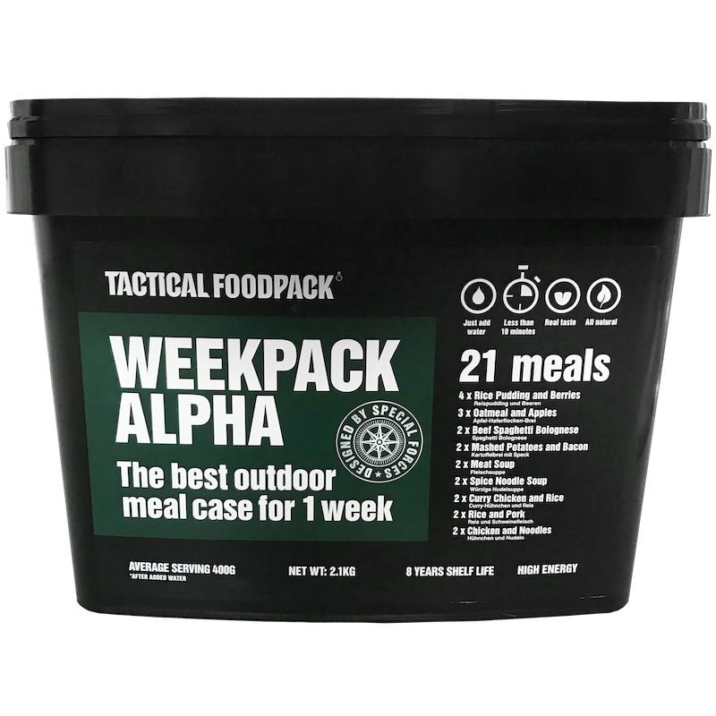 Weekpack Alpha 21 Mahlzeiten - gefriergetrocknete Nahrung - Tactical Foodpack