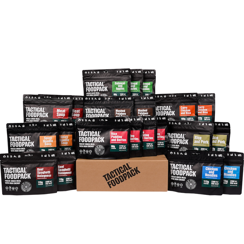 Weekpack Alpha 21 Mahlzeiten - gefriergetrocknete Nahrung - Tactical Foodpack