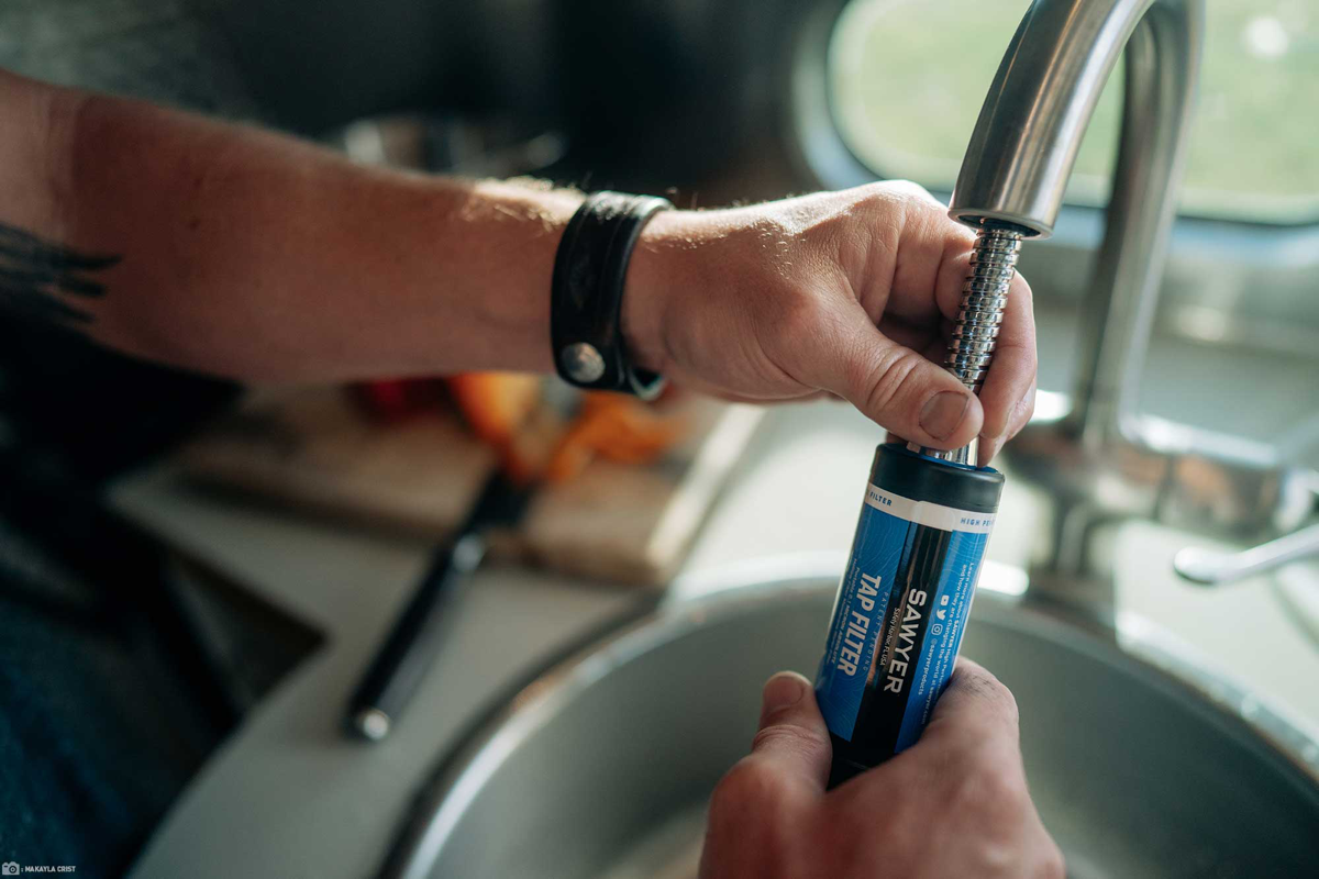 Tap water filtration - Sawyer filter til vandhane