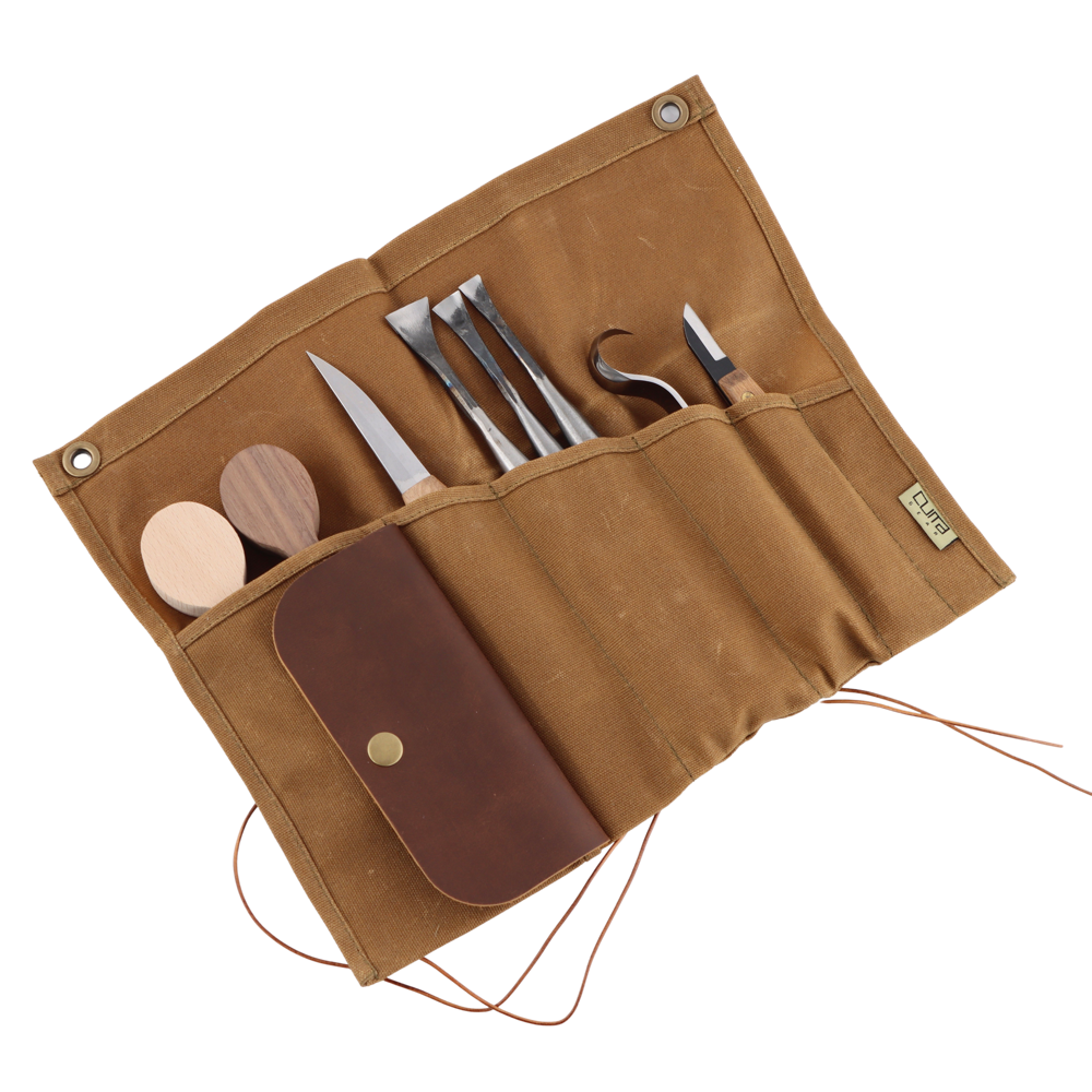 tool roll I vokset canvas fra cuma gear