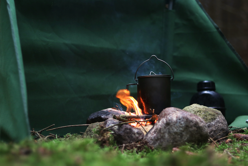 vindskærm til bål stor