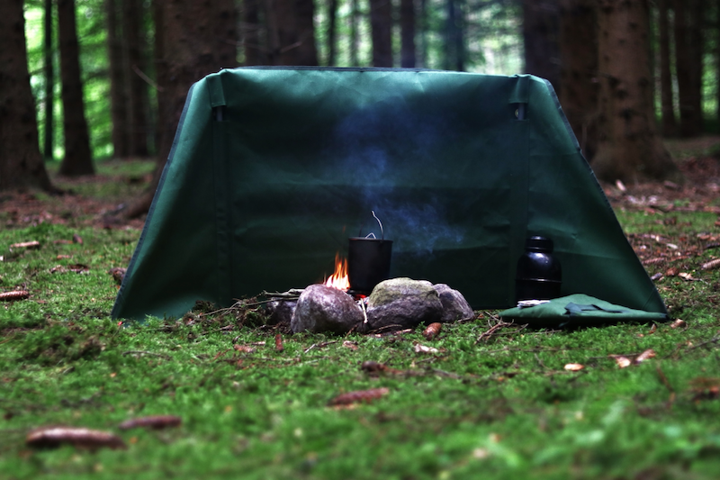 vindskærm til bål stor