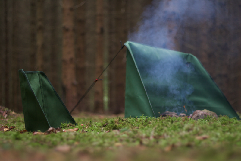 vindskærm til bål stor