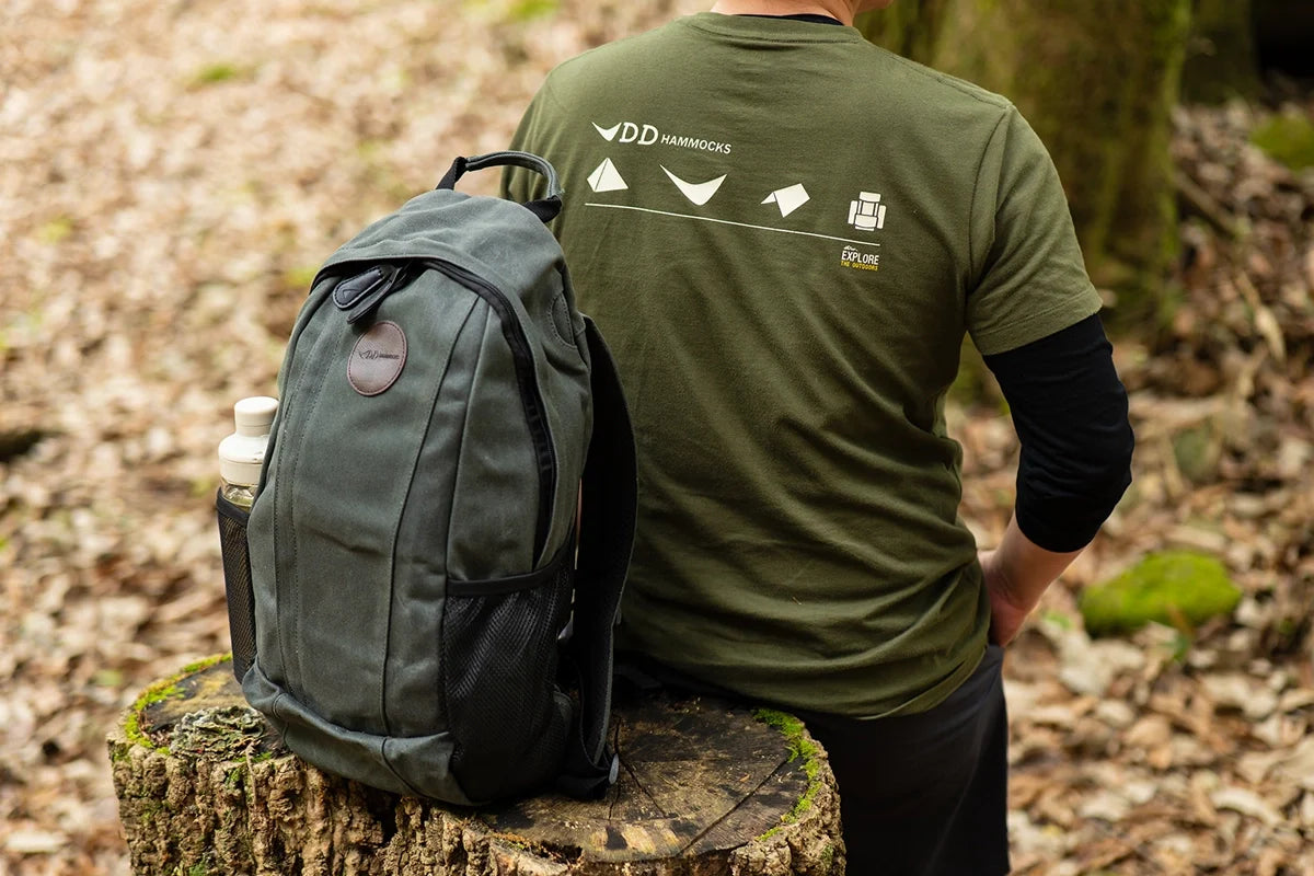DD hammocks Quest Rygsæk 24L vokset canvas – Olive Green