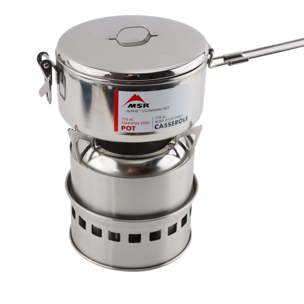 Wood stove stack stabilotherm og msr alpine stoveaway 775ml