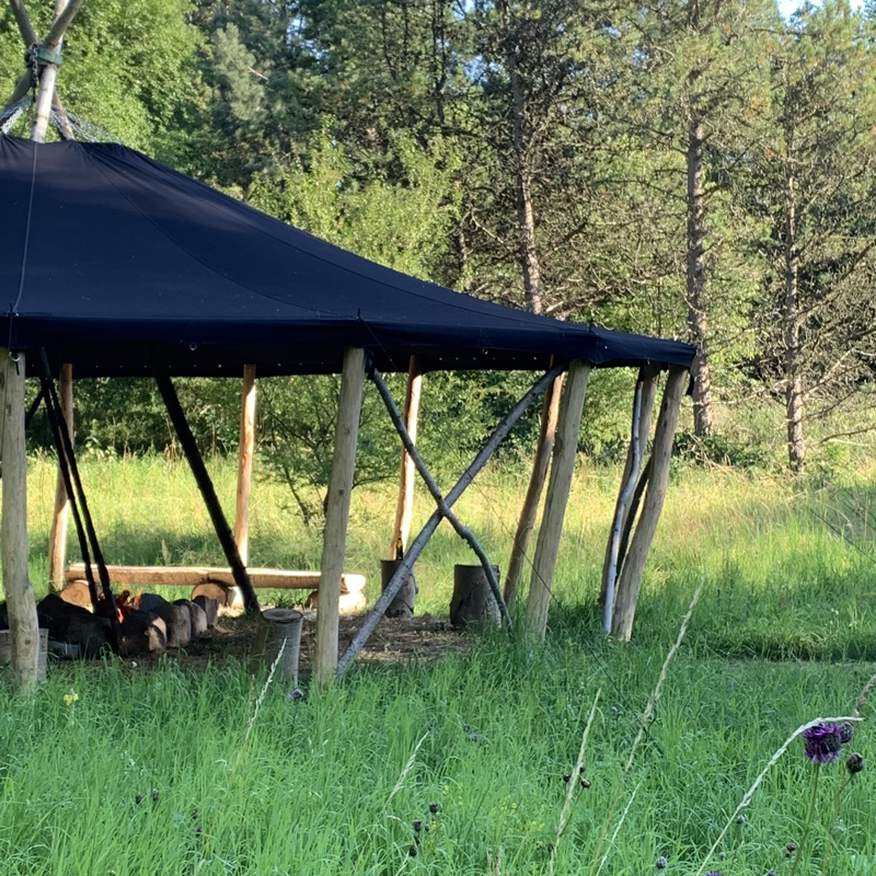 Canvas Yurt - Yurt in 100% Cotton - Black