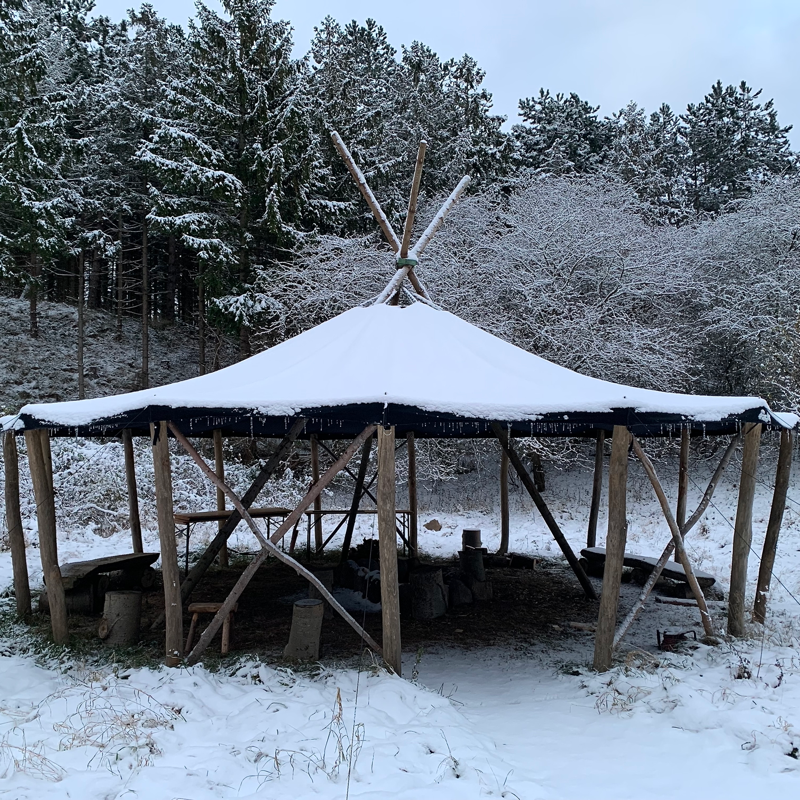 Canvas Yurt - Yurt in 100% Cotton - Black