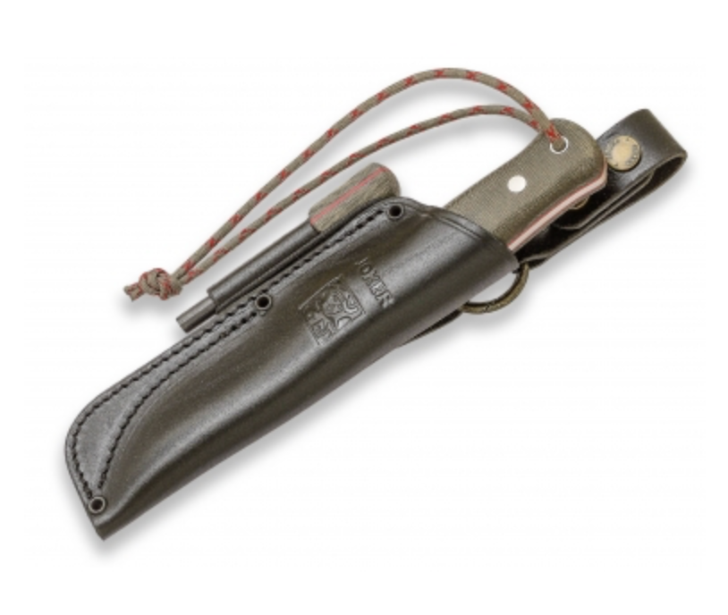 bushlord bushcraft kniv i grøn micarta