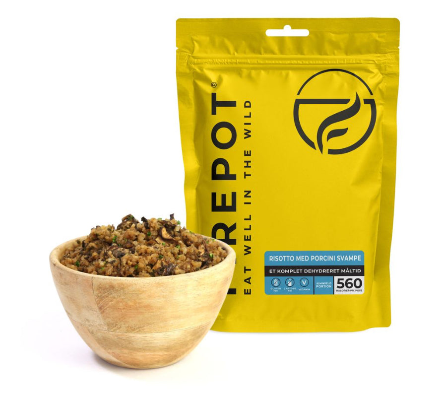 risotto med svampe - frysetørret mad turmad fra Firepot