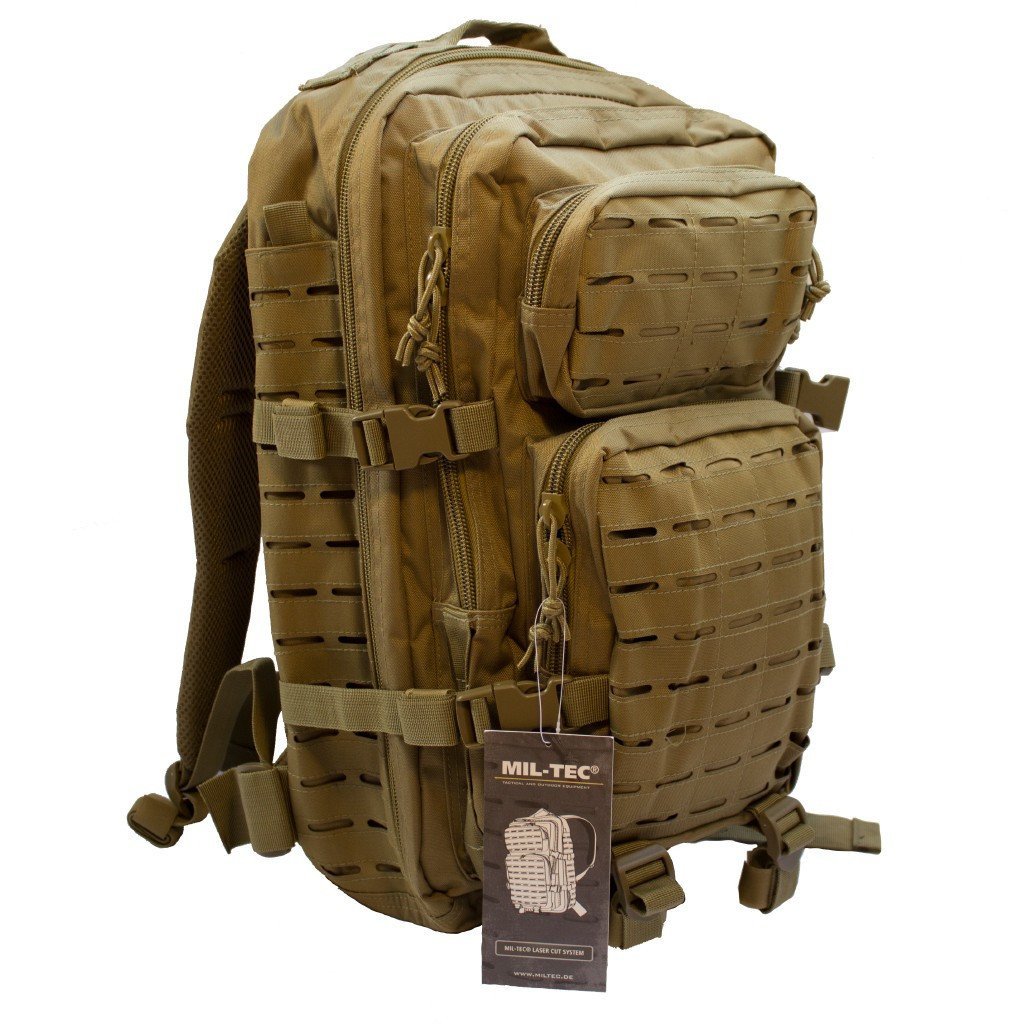 Rygsæk US Assault - Coyote brown - Large - 36 liter