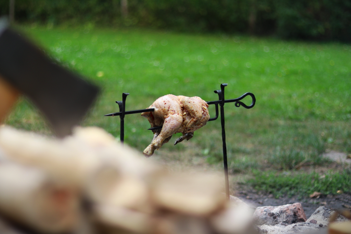 Bål Rotisserie - Handschmiedet