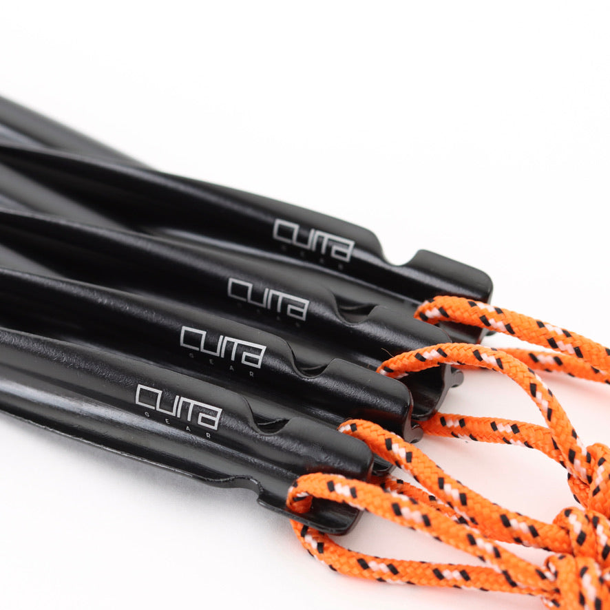 Aluminiums storm pløk skrue sort