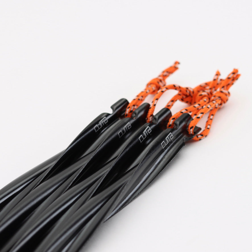 Aluminiums storm pløk skrue sort