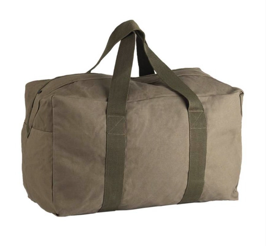 Duffelbag Flyvertaske Olive 100% bomuld