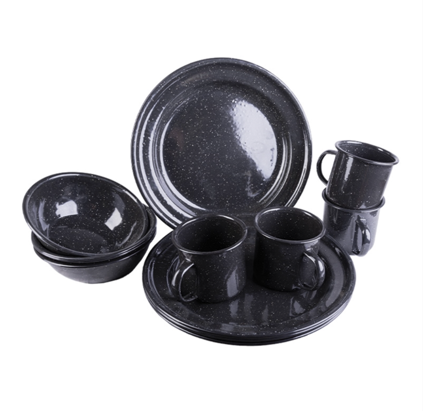 Emalje service 12 dele Mil-tec - Sort