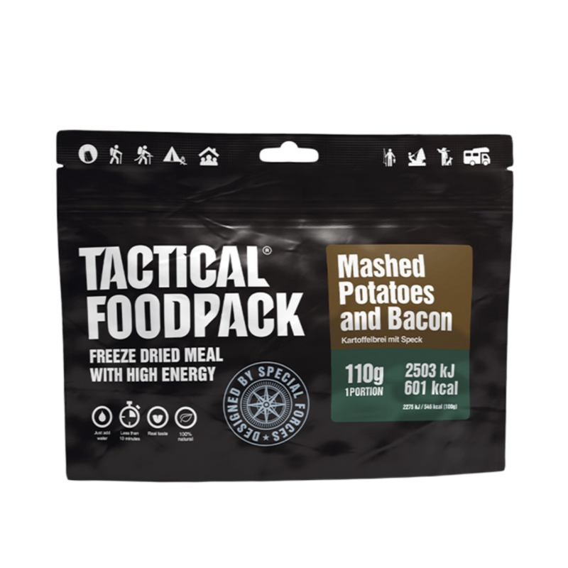 Frysetørret Mad Turmad Kartoffelmos med bacon Tactical_Foodpack