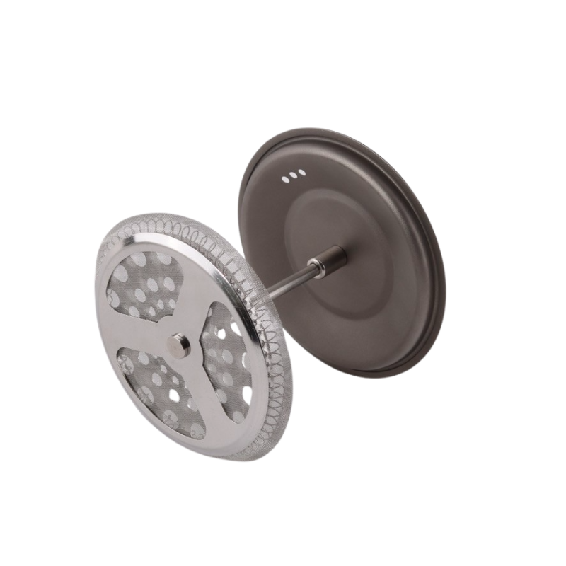 Kaffe stempel i titanium og rustfrit stål