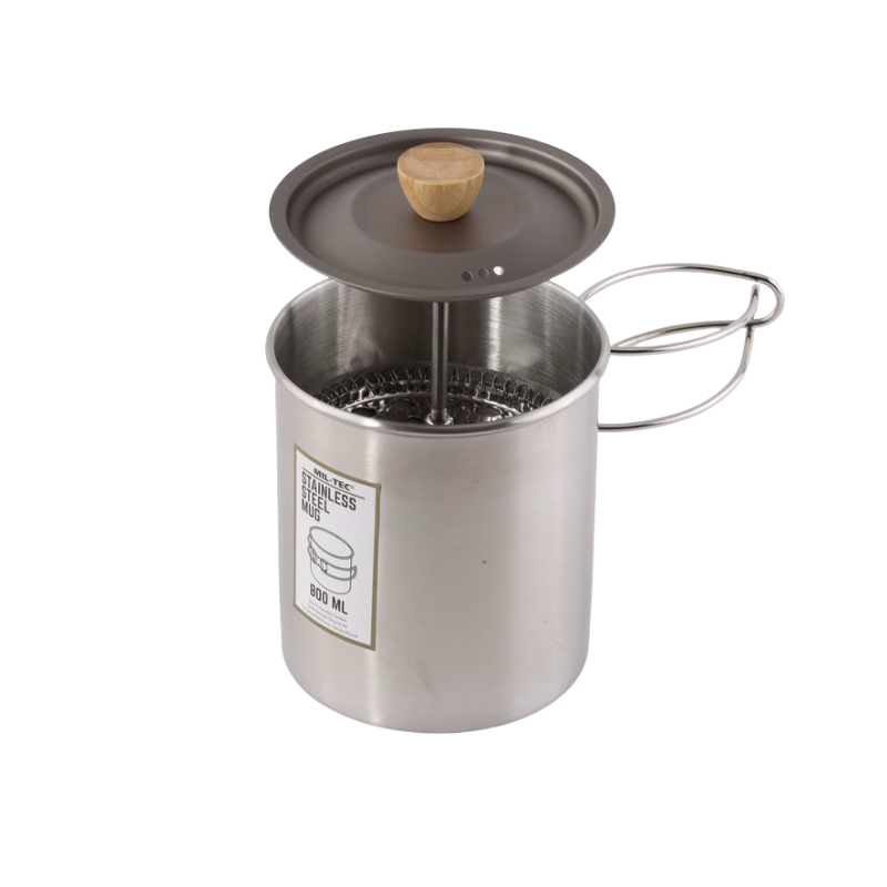 Kaffe stempel i titanium og rustfrit stål