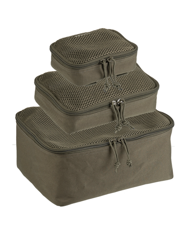 Molle net taske set 3 dele olive - Mil-Tec