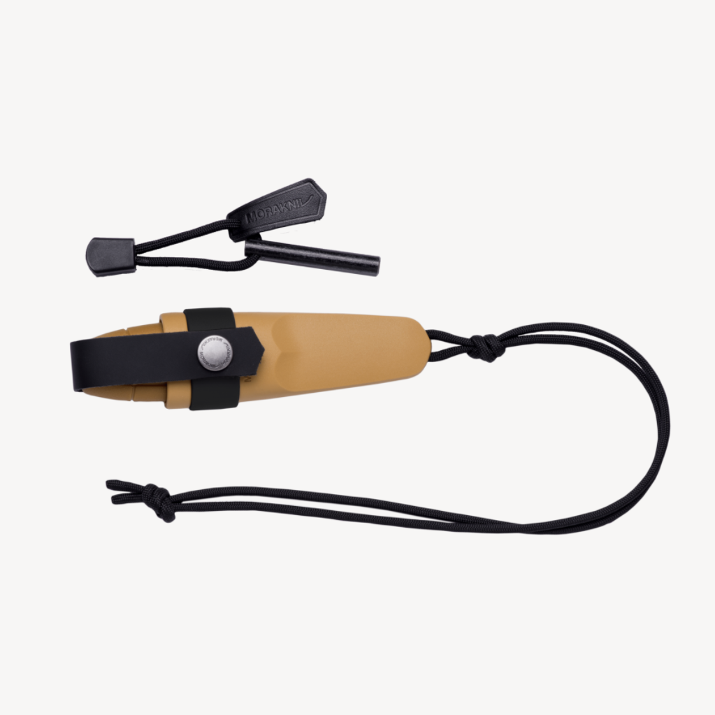 Gul Mora Eldris kniv med fire kit